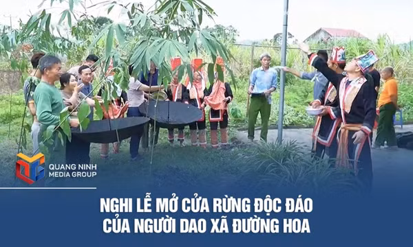 Nghi lễ mở cửa rừng độc đáo của người Dao xã Đường Hoa