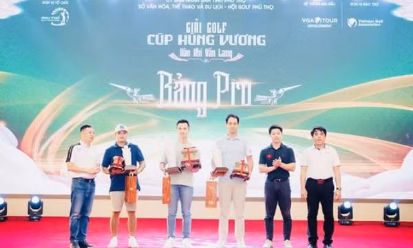 Trần Lê Duy Nhất vô địch Giải golf Cúp Hùng Vương 2026