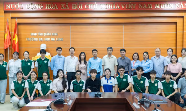 Sinh viên Trường Đại học Hạ Long tham gia chiến dịch số hóa cơ sở dữ liệu đất đai tại đặc khu Vân Đồn
