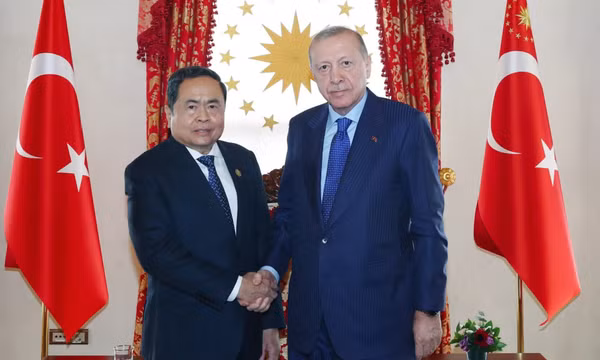 Chủ tịch Quốc hội Trần Thanh Mẫn hội kiến Tổng thống Thổ Nhĩ Kỳ Recep Tayyip Erdogan