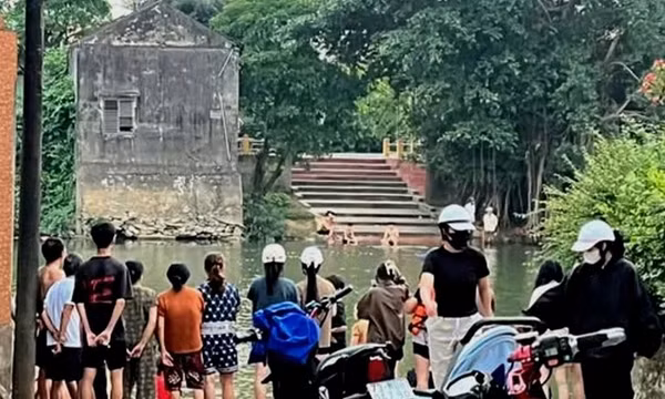 Nhảy từ cây cao xuống sông Kiến Giang, một học sinh lớp 9 chết đuối thương tâm