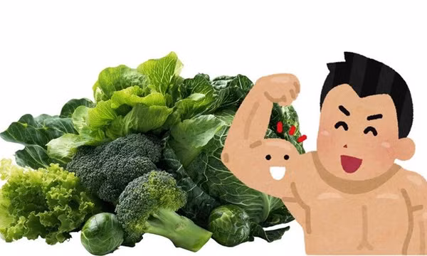 Tăng cơ bắp nhờ ăn rau xanh