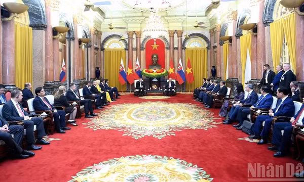 Tổng Bí thư, Chủ tịch nước Tô Lâm tiếp Thủ tướng Slovakia Robert Fico