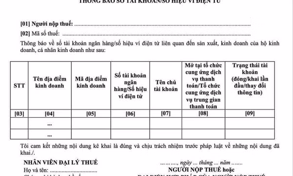 Hộ kinh doanh mới, doanh thu dưới 500 triệu không phải báo tài khoản trước 20/4