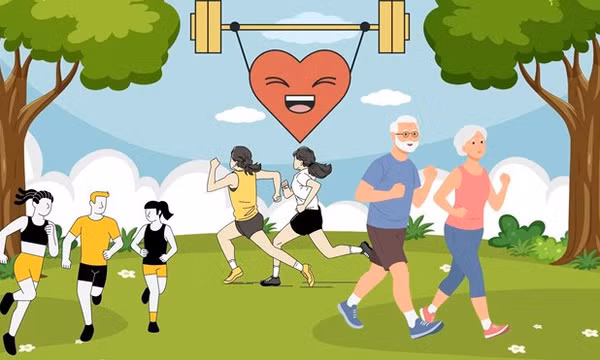 Tim mạch khỏe mạnh hơn mỗi ngày nhờ thói quen vận động của cả gia đình