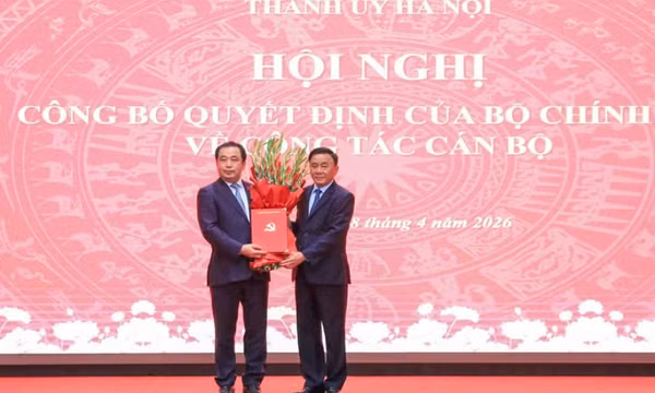 Bộ Chính trị điều động, phân công đồng chí Trần Đức Thắng giữ chức Bí thư Thành ủy Hà Nội