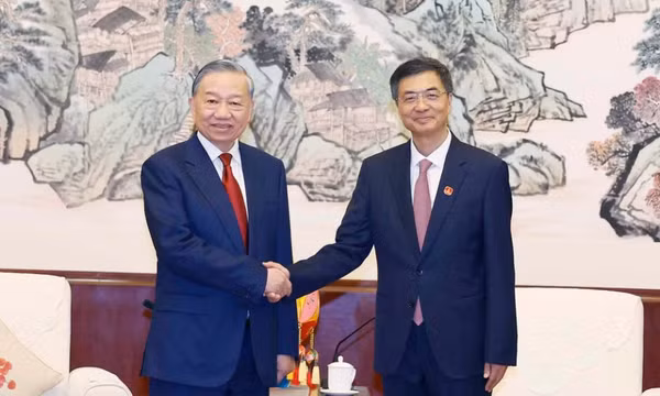 Tổng Bí thư, Chủ tịch nước Tô Lâm tiếp Bí thư Quảng Tây, Trung Quốc Trần Cương