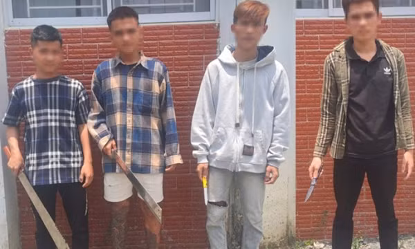 Ngăn chặn kịp thời nhóm thanh thiếu niên mang dao tự chế đi giải quyết mâu thuẫn