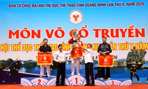 Đại hội TDTT tỉnh 2026: Phường An Sinh giành giải Nhất toàn đoàn Võ cổ truyền 