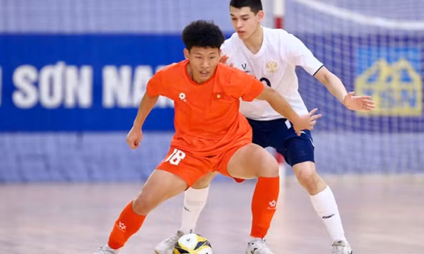 U19 futsal Việt Nam thua U19 futsal Nga 0-5 ở trận giao hữu lượt hai