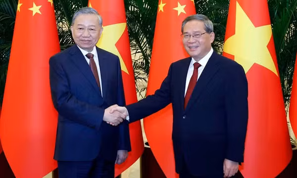Tổng Bí thư, Chủ tịch nước Tô Lâm hội kiến Thủ tướng Quốc vụ viện Trung Quốc Lý Cường