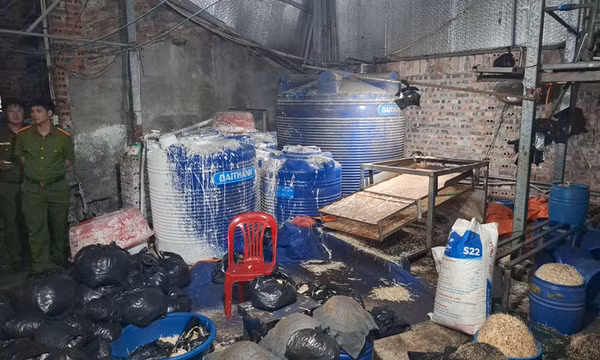 Phát hiện đường dây sản xuất giá đỗ ngâm hóa chất, tiêu thụ hàng trăm tấn