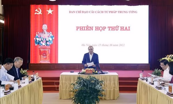 Chủ tịch nước chủ trì Phiên họp thứ hai Ban Chỉ đạo Cải cách Tư pháp Trung ương