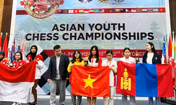 Kỳ thủ Quảng Ninh giành HCV và HCB tại Giải cờ vua trẻ Châu Á 2022