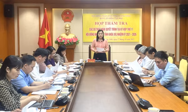 Ban Văn hoá - Xã hội, HĐND tỉnh, thẩm tra các dự thảo nghị quyết trình Kỳ họp thứ 11