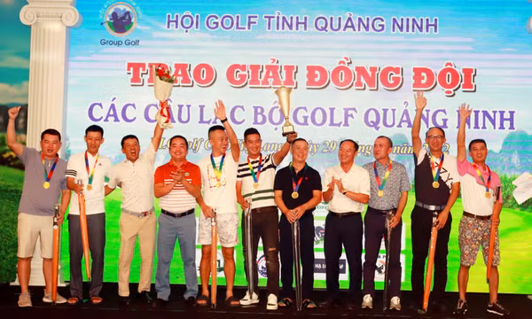 CLB Golf 8X đoạt cúp vàng đồng đội Giải Golf các CLB Golf lần 2