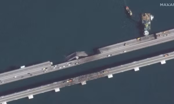 Khi nào Nga sửa xong cầu Kerch nối với bán đảo Crimea?