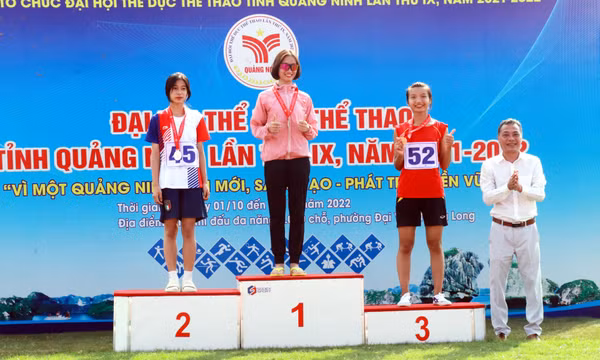 Quảng Yên đoạt giải Nhất toàn đoàn môn Điền kinh