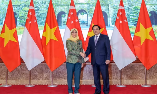 Tổng thống Singapore và Thủ tướng Phạm Minh Chính nhất trí khuyến khích phát triển các KCN VSIP