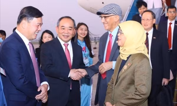 Tổng thống Singapore Halimah Yacob bắt đầu thăm cấp Nhà nước Việt Nam