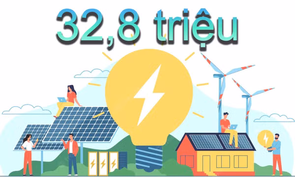 32,8 triệu - là số việc làm trong ngành năng lượng tái tạo toàn cầu vào năm 2030