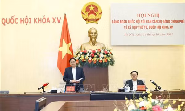 Đảng đoàn Quốc hội, Ban Cán sự Đảng Chính phủ họp chuẩn bị cho Kỳ họp thứ 4, Quốc hội Khóa XV