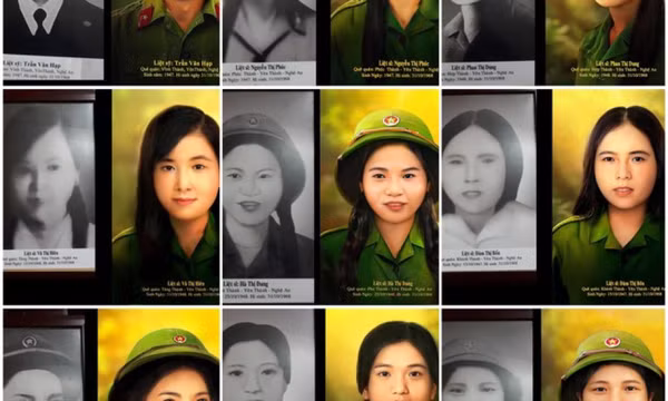 Nhóm bạn trẻ phục dựng ảnh chân dung 13 liệt sĩ ở ‘tọa độ lửa’ Truông Bồn