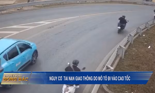 Nguy cơ tai nạn giao thông do mô tô đi vào cao tốc
