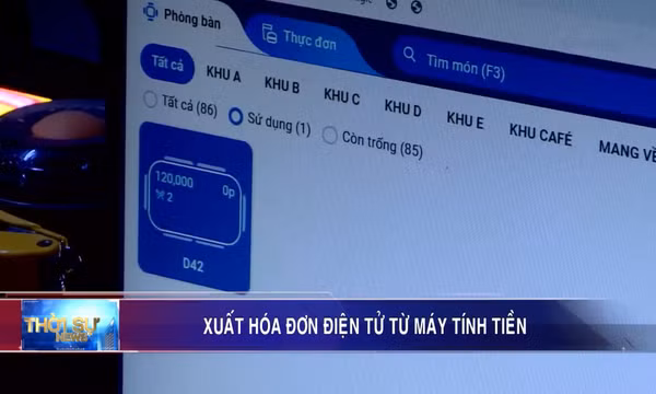 Xuất hóa đơn điện tử từ máy tính tiền