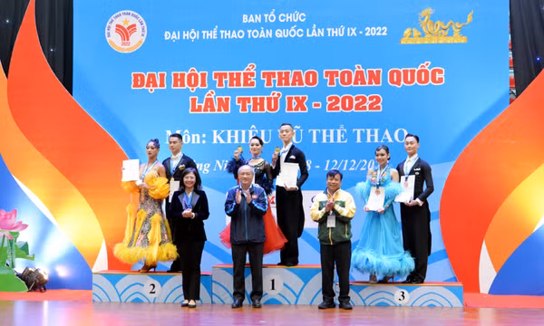  Đoạt 5 HCV, Đồng Nai nhất toàn đoàn môn Khiêu vũ thể thao