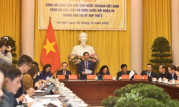 Công bố Lệnh của Chủ tịch nước về 6 luật vừa được Quốc hội thông qua