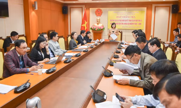 Ban Kinh tế - Ngân sách thẩm tra các báo cáo, tờ trình, dự thảo nghị quyết trình kỳ họp thứ 12 HĐND tỉnh