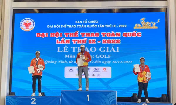 Khép lại thi đấu Golf, Quảng Ninh giành 1 huy chương Vàng