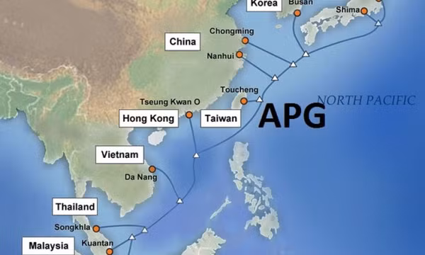 3/5 tuyến cáp quang Internet từ Việt Nam đi quốc tế đang gặp sự cố