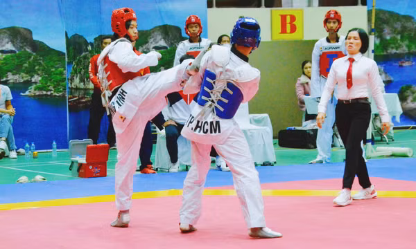 Kết thúc thi đấu môn Taekwondo, Đoàn TP Hồ Chí Minh ở vị trí dẫn đầu