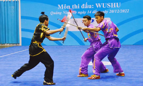 Đoàn Wushu Hà Nội dẫn đầu bảng tổng sắp huy chương
