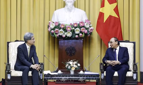 Chủ tịch nước tiếp Bộ trưởng Bộ Quản lý Tòa án quốc gia, Tòa án Tối cao Hàn Quốc