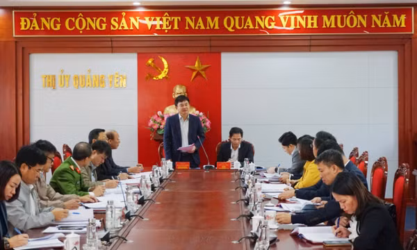 Thị uỷ Quảng Yên: Hội nghị kiểm điểm tập thể, cá nhân các đồng chí Ủy viên Ban Thường vụ
