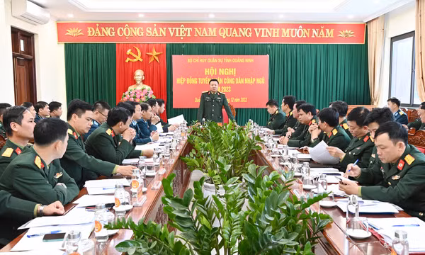 Bộ CHQS tỉnh Quảng Ninh hiệp đồng tuyển nhận công dân nhập ngũ năm 2023