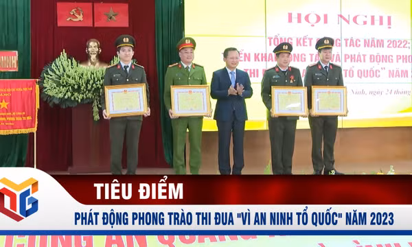 Công an tỉnh phát động phong trào thi đua "Vì an ninh Tổ quốc" năm 2023