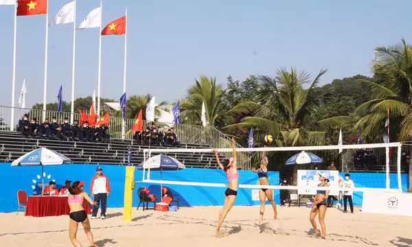Xác định được 2 cặp đấu bán kết nữ môn bóng chuyền bãi biển