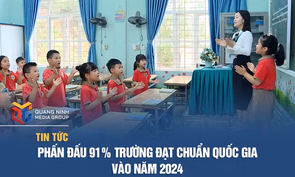 Phấn đấu 91% trường đạt chuẩn quốc gia vào năm 2024
