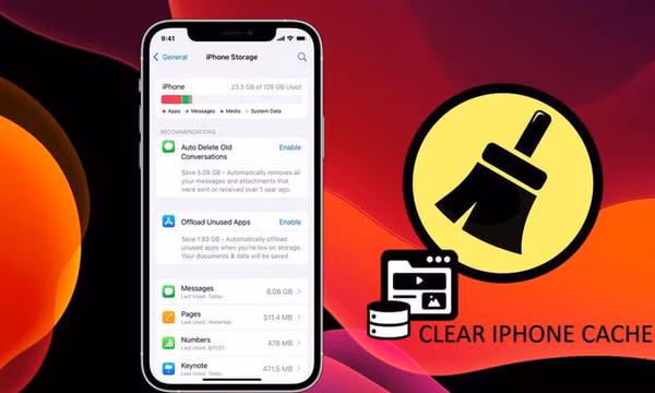 Cách xóa bộ nhớ đệm trên iPhone