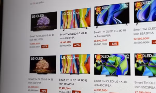 Giá TV 'chạm sàn' trong năm 2023