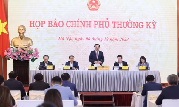 Họp báo Chính phủ thường kỳ tháng 11/2023