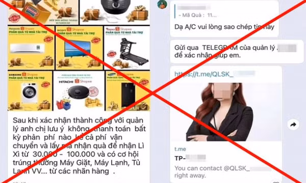 Nở rộ chiêu mạo danh các trang thương mại điện tử, hệ thống siêu thị dịp cuối năm