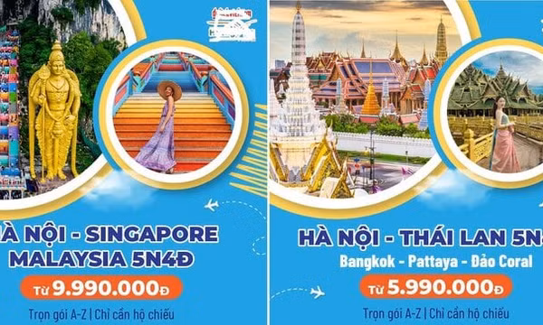 Tour du lịch ngoại chỉ vài triệu đồng hút khách Việt dịp Tết dương lịch