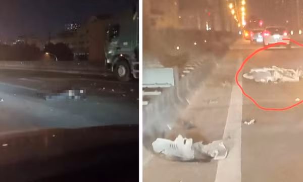Đi lên vành đai 3 rồi tông vào ô tô tải, nam tài xế xe máy tử vong