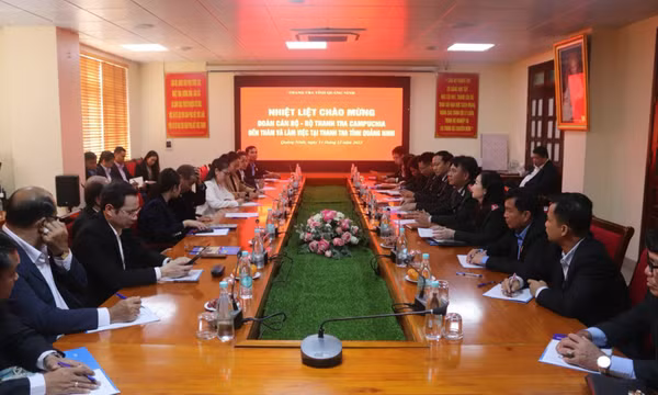 Đoàn lãnh đạo Bộ Thanh tra Campuchia thăm và làm việc tại Thanh tra tỉnh Quảng Ninh