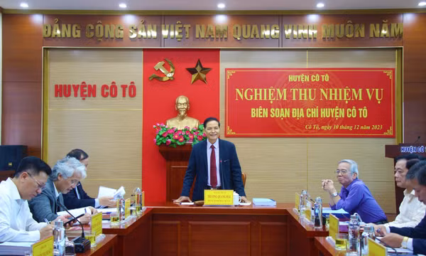 Nghiệm thu bản thảo Địa chí huyện Cô Tô